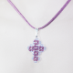 Small Cross - Noga-Mauve Suedine - 2